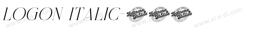 logon italic字体转换 logon italic字体转换